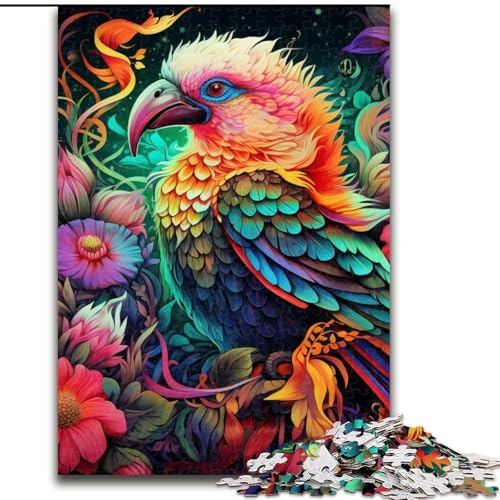 Puzzles für 1000 Teile, farbenfrohe Kunstvogel-Puzzles für Erwachsene, 26x38cm, Denksportspiel, interaktives Familienspiel, geeignet für Kinder ab 14 Jahren Puzzles für 1000 Teile, farbenfrohe Kunstvogel-Puzzles für Erwachsene, 26x38cm, Denksportspiel, interaktives Familienspiel, geeignet für Kinder ab 14 Jahren von LYXIANY