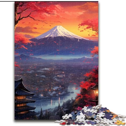Puzzles für Erwachsene, 1000 Bilder, Sonnenuntergang am Berg Fuji, Puzzles für Erwachsene, Größe 26x38cm, Denkspiel für Teenager und Familieninteraktion Puzzles für Erwachsene, 1000 Bilder, Sonnenuntergang am Berg Fuji, Puzzles für Erwachsene, Größe 26x38cm, Denkspiel für Teenager und Familieninteraktion von LYXIANY