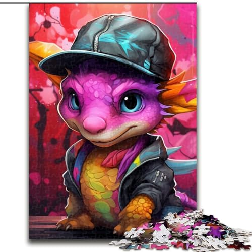 Puzzles für Erwachsene, Art Baby Dragon, Puzzles für Erwachsene, Größe: 50x75cm, für Reiseliebhaber und Paare, anspruchsvolles Spielzeug von LYXIANY