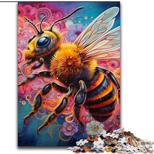 Puzzles für Erwachsene, Bienen-Kartonpuzzle, Größe: 38x26cm, anspruchsvolles Denkspiel für Teenager, unterhaltsames interaktives Spiel für die ganze Familie Puzzles für Erwachsene, Bienen-Kartonpuzzle, Größe: 38x26cm, anspruchsvolles Denkspiel für Teenager, unterhaltsames interaktives Spiel für die ganze Familie von LYXIANY