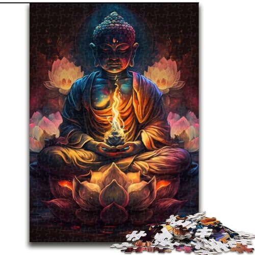 Puzzles für Erwachsene, Buddha-Puzzles für Erwachsene, Größe: 50x75cm, für Reiseliebhaber und Paare, anspruchsvolles Spielzeug von LYXIANY