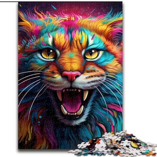 Puzzles für Erwachsene, Bunte Luchs-Puzzles für Erwachsene, Größe: 50x75cm, für Reiseliebhaber und Paare, anspruchsvolles Spielzeug von LYXIANY