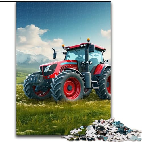 Puzzles für Erwachsene, Bunte Traktor-Puzzles aus Holz, Größe: 50x75cm, anspruchsvolles Denkspiel für Teenager, unterhaltsames interaktives Spiel für die ganze Familie von LYXIANY
