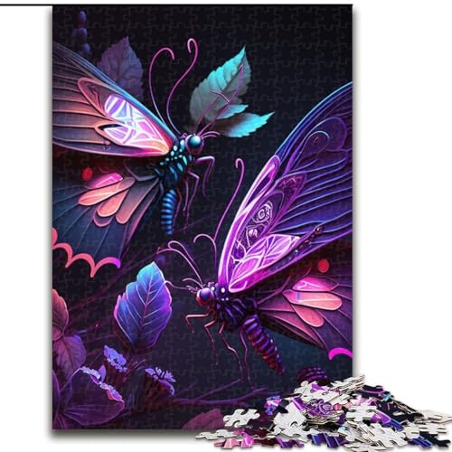 Puzzles für Erwachsene, Schmetterlingskunst-Puzzles für Erwachsene, Größe: 50x75cm, für Reiseliebhaber und Paare, anspruchsvolles Spielzeug von LYXIANY