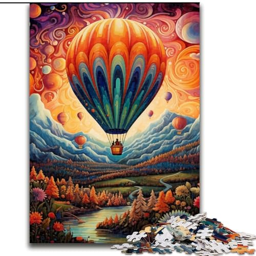 Puzzles für Erwachsene, farbenfrohe Kunst, Heißluftballon, Holzpuzzles, Größe: 50x75cm, anspruchsvolles Denkspiel für Teenager, unterhaltsames interaktives Spiel für die ganze Familie Puzzles für Erwachsene, farbenfrohe Kunst, Heißluftballon, Holzpuzzles, Größe: 50x75cm, anspruchsvolles Denkspiel für Teenager, unterhaltsames interaktives Spiel für die ganze Familie von LYXIANY