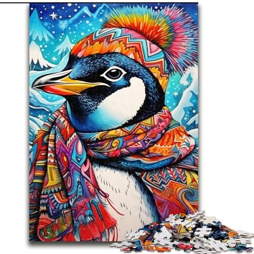 Puzzles für Erwachsene, farbenfrohe Pinguin-Puzzles aus Holz, Größe: 50x75cm, anspruchsvolles Denkspiel für Teenager, unterhaltsames interaktives Spiel für die ganze Familie Puzzles für Erwachsene, farbenfrohe Pinguin-Puzzles aus Holz, Größe: 50x75cm, anspruchsvolles Denkspiel für Teenager, unterhaltsames interaktives Spiel für die ganze Familie von LYXIANY