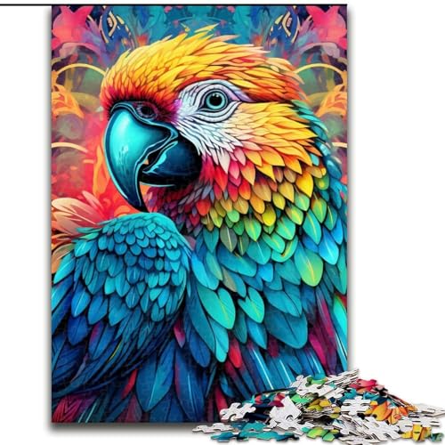 Puzzles für Erwachsene, farbenfrohes Papageien-Puzzle aus Karton, Größe: 38x26cm, anspruchsvolles Denkspiel für Teenager, unterhaltsames interaktives Spiel für die ganze Familie Puzzles für Erwachsene, farbenfrohes Papageien-Puzzle aus Karton, Größe: 38x26cm, anspruchsvolles Denkspiel für Teenager, unterhaltsames interaktives Spiel für die ganze Familie von LYXIANY