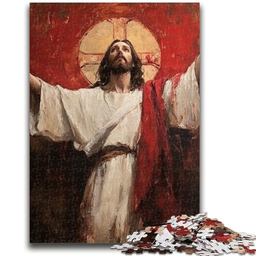 Puzzles für Erwachsene 1000 Jesus-Lernspiele, Heimdekoration, Lernspiel für Geburtstag, Weihnachten, 50x75cm Puzzles für Erwachsene 1000 Jesus-Lernspiele, Heimdekoration, Lernspiel für Geburtstag, Weihnachten, 50x75cm von LYXIANY