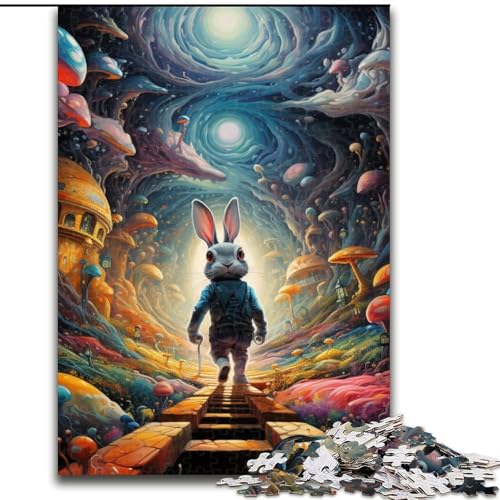 Puzzles für Erwachsene Art Rabbits Puzzles für Erwachsene Größe: 50x75cm Anspruchsvolles Denkspiel - Entspannendes Spielzeug für Teenager von LYXIANY