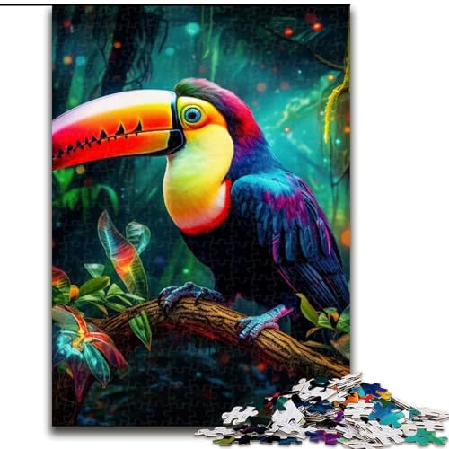 Puzzles für Erwachsene Art Toucans Puzzles für Erwachsene Größe: 50x75cm Anspruchsvolles Denkspiel - Entspannendes Spielzeug für Teenager von LYXIANY
