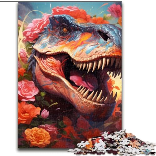 Puzzles für Erwachsene Dinosaurier-Puzzles für Erwachsene, Größe: 50x75cm, für Reiseliebhaber und Paare, anspruchsvolles Spielzeug von LYXIANY