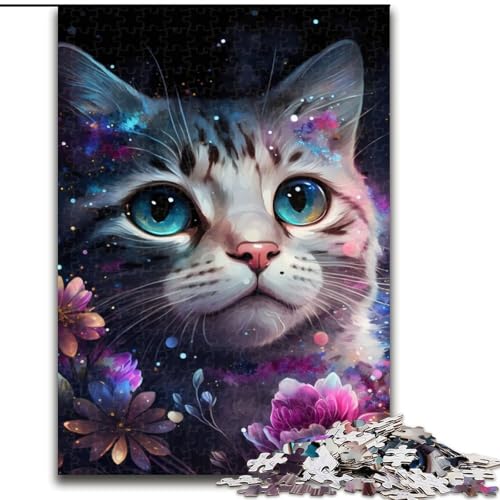 Puzzles für Erwachsene Fantasy-Katzen-Puzzles für Erwachsene, Größe: 38x26cm, anspruchsvolles Denkspiel – entspannendes Spielzeug für Teenager von LYXIANY