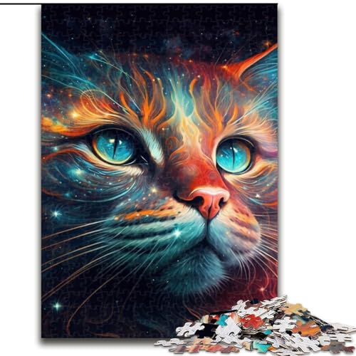 Puzzles für Erwachsene Fantasy-Katzen-Puzzles für Erwachsene, Größe: 50x75cm, anspruchsvolles Denkspiel – entspannendes Spielzeug für Teenager von LYXIANY
