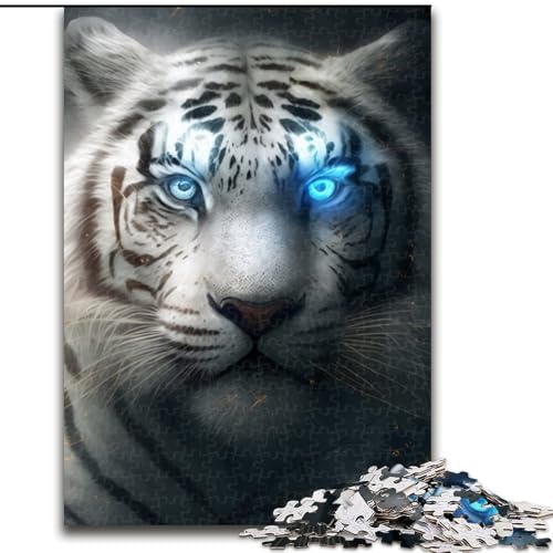 Puzzles für Erwachsene Fantasy Tiger Puzzles für Erwachsene Größe: 50x75cm Anspruchsvolles Denkspiel - Entspannendes Spielzeug für Teenager von LYXIANY