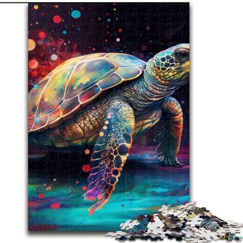 Puzzles für Erwachsene Fantasy Turtle Puzzles für Erwachsene Größe: 50x75cm Anspruchsvolles Denkspiel - Entspannendes Spielzeug für Teenager von LYXIANY