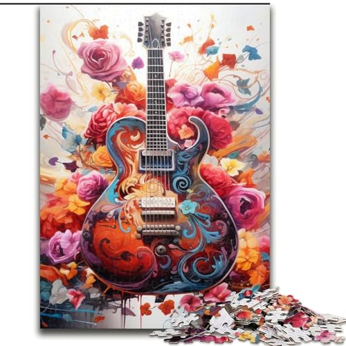 Puzzles für Erwachsene Gitarrenpuzzles für Erwachsene Größe: 50x75cm Anspruchsvolles Denkspiel - Entspannendes Spielzeug für Teenager von LYXIANY