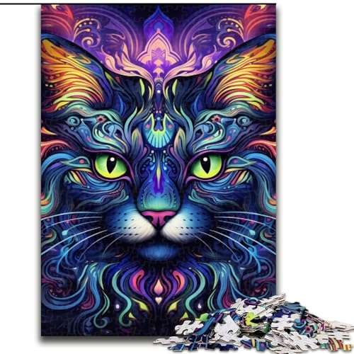 Puzzles für Erwachsene Schwarze Katze Kartonpuzzles Größe: 38x26cm Anspruchsvolles Denkspiel für Teenager, unterhaltsames interaktives Spiel für die ganze Familie Puzzles für Erwachsene Schwarze Katze Kartonpuzzles Größe: 38x26cm Anspruchsvolles Denkspiel für Teenager, unterhaltsames interaktives Spiel für die ganze Familie von LYXIANY