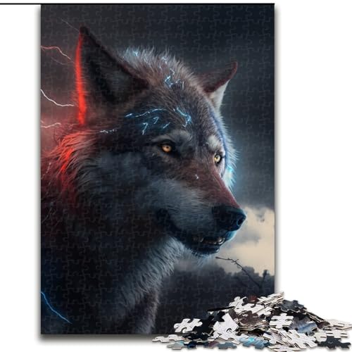 Puzzles für Erwachsene Wolf Kartonpuzzles Größe: 38x26cm Anspruchsvolles Denkspiel für Teenager, unterhaltsames interaktives Spiel für die ganze Familie Puzzles für Erwachsene Wolf Kartonpuzzles Größe: 38x26cm Anspruchsvolles Denkspiel für Teenager, unterhaltsames interaktives Spiel für die ganze Familie von LYXIANY
