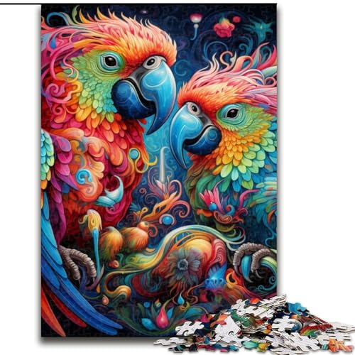 Puzzles für Erwachsene mit 1000 Teilen, Bunte Papageien-Puzzles, 50x75cm, Denksportspiel, interaktives Familienspiel, geeignet für Kinder ab 14 Jahren Puzzles für Erwachsene mit 1000 Teilen, Bunte Papageien-Puzzles, 50x75cm, Denksportspiel, interaktives Familienspiel, geeignet für Kinder ab 14 Jahren von LYXIANY