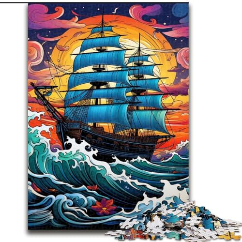 Puzzles für Erwachsene mit 1000 Teilen, Galaxie-Piratenschiff-Puzzles, 50x75cm, Denksportspiel, interaktives Familienspiel, geeignet für Kinder ab 14 Jahren Puzzles für Erwachsene mit 1000 Teilen, Galaxie-Piratenschiff-Puzzles, 50x75cm, Denksportspiel, interaktives Familienspiel, geeignet für Kinder ab 14 Jahren von LYXIANY