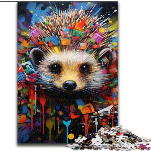Puzzles für Erwachsene mit 1000 Teilen, Igel-Graffiti-Puzzles, 50x75cm, Denksportspiel, interaktives Familienspiel, geeignet für Kinder ab 14 Jahren Puzzles für Erwachsene mit 1000 Teilen, Igel-Graffiti-Puzzles, 50x75cm, Denksportspiel, interaktives Familienspiel, geeignet für Kinder ab 14 Jahren von LYXIANY