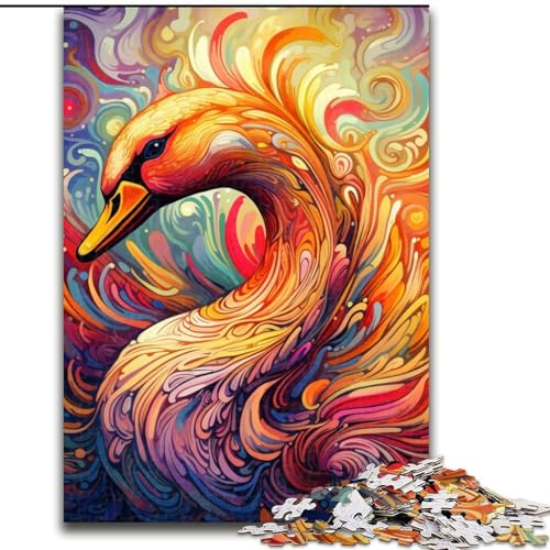 Puzzles für Erwachsene mit 1000 Teilen, Schwanen-Puzzles, 26x38cm, Denkspiel, interaktives Familienspiel, geeignet für Kinder ab 14 Jahren Puzzles für Erwachsene mit 1000 Teilen, Schwanen-Puzzles, 26x38cm, Denkspiel, interaktives Familienspiel, geeignet für Kinder ab 14 Jahren von LYXIANY