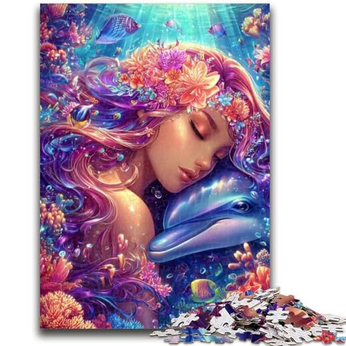 Puzzles für Erwachsene und Jugendliche, 1000 Teile, Delphin und Mädchen, Lernspiele, Heimdekoration, Geburtstagsgeschenk, Geschenke, Wandkunst, 50x75cm Puzzles für Erwachsene und Jugendliche, 1000 Teile, Delphin und Mädchen, Lernspiele, Heimdekoration, Geburtstagsgeschenk, Geschenke, Wandkunst, 50x75cm von LYXIANY
