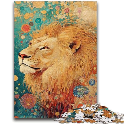 Puzzles für Erwachsene und Jugendliche, 1000 Teile, Löwen-Kunstspielzeug, Lernspiele, Stressabbau, geeignet als Schreibtischdekoration, 26x38cm von LYXIANY