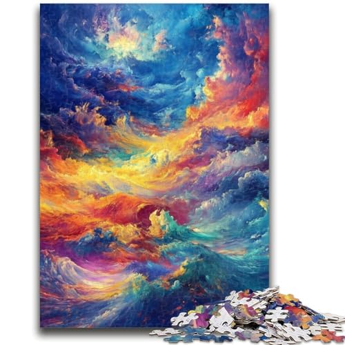 Puzzles für Erwachsene und Jugendliche, 1000 Teile, Regenbogenwolke, anspruchsvolles Spiel und Lernspiel für die ganze Familie zum Geburtstag, Weihnachten, 50x75cm von LYXIANY