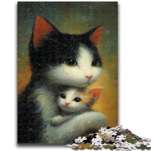 Puzzles für Erwachsene und Jugendliche, 1000 Teile, Schwarze Katze, zum Dekomprimieren, intellektuelles Lernspielzeug, tolle Geschenke und Spielzeuge, 26x38cm Puzzles für Erwachsene und Jugendliche, 1000 Teile, Schwarze Katze, zum Dekomprimieren, intellektuelles Lernspielzeug, tolle Geschenke und Spielzeuge, 26x38cm von LYXIANY