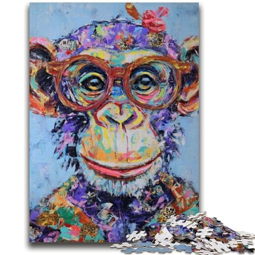 Puzzles für Erwachsene und Jugendliche, 1000 Teile, Tier-AFFE, Denksportspiel, Lernspiel für Geburtstag, Weihnachten, für 14-Jährige, 26x38cm Puzzles für Erwachsene und Jugendliche, 1000 Teile, Tier-AFFE, Denksportspiel, Lernspiel für Geburtstag, Weihnachten, für 14-Jährige, 26x38cm von LYXIANY