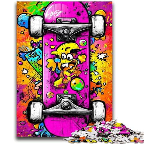 Puzzles für Erwachsene und Jugendliche, 1000-teiliges Puzzle, Skateboard, hilft dem Gehirn, süchtig machendes Spielzeug zur Förderung der Geduld, geeignet für Paare, 50x75cm Puzzles für Erwachsene und Jugendliche, 1000-teiliges Puzzle, Skateboard, hilft dem Gehirn, süchtig machendes Spielzeug zur Förderung der Geduld, geeignet für Paare, 50x75cm von LYXIANY