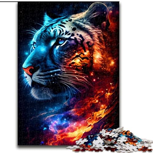 Puzzles für Erwachsene und Jugendliche, 1000-teiliges Puzzle, Tiger, Elefantenspielzeug, Denkspiel, Geburtstagsgeschenk, Geschenke, Wandkunst für Kinder ab 14 Jahren (Größe 50x75cm) von LYXIANY