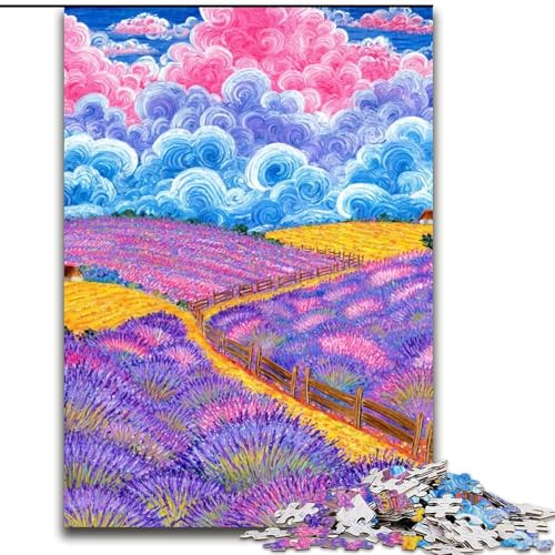 Puzzles für Erwachsene und Jugendliche, 1000-teiliges Puzzle Anime Field, anspruchsvolles Spiel und Familienspiel mit vollständig ineinandergreifenden, zufällig geformten Teilen (Größe 50x75cm) von LYXIANY