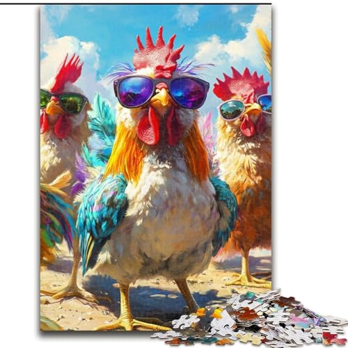 Puzzles für Erwachsene und Jugendliche, 1000-teiliges Puzzle DREI Schwänze, Familienspaß für die ganze Familie, ganze Familie ab 14 Jahren (Größe 50x75cm) von LYXIANY