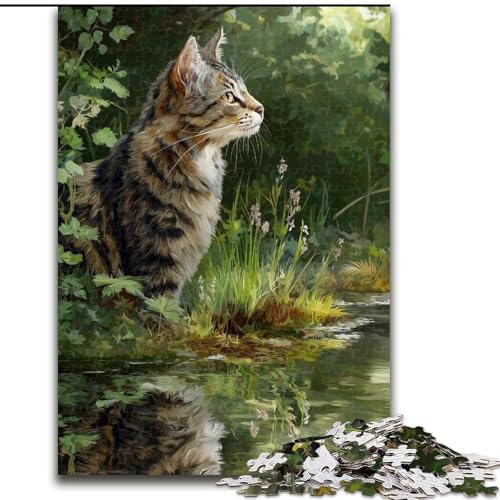 Puzzles für Erwachsene und Jugendliche, 1000-teiliges Puzzle Dschungelkatze, Analyse und Logik mit vollständig ineinandergreifenden, zufällig geformten Teilen für Kinder ab 14 Jahren (Größe 26x38cm) Puzzles für Erwachsene und Jugendliche, 1000-teiliges Puzzle Dschungelkatze, Analyse und Logik mit vollständig ineinandergreifenden, zufällig geformten Teilen für Kinder ab 14 Jahren (Größe 26x38cm) von LYXIANY