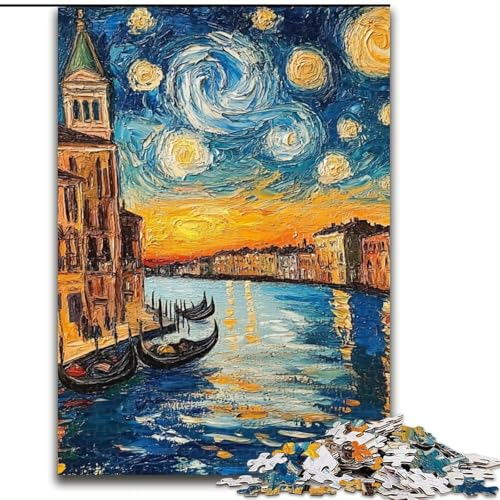 Puzzles für Erwachsene und Jugendliche, 1000-teiliges Puzzle Nachthimmel, Elefantenspielzeug, Denkspiel, Geburtstagsgeschenk, Geschenke, Wandkunst für Kinder ab 14 Jahren (Größe 50x75cm) von LYXIANY