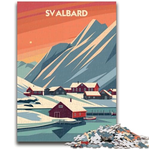 Puzzles für Erwachsene und Jugendliche, 1000-teiliges Puzzle Svalbard Arctic Serenity, anspruchsvolles Spiel und Lernspiel für die ganze Familie zum Geburtstag, Weihnachten (Größe 50x75cm) von LYXIANY