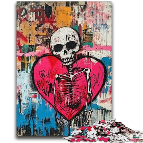 Puzzles für Erwachsene und Jugendliche, 1000-teiliges Puzzle im Basquiat-Stil, Herz-Denkspiel, Lernspiel für Geburtstag, Weihnachten, für ab 14 Jahren, 50x75cm Puzzles für Erwachsene und Jugendliche, 1000-teiliges Puzzle im Basquiat-Stil, Herz-Denkspiel, Lernspiel für Geburtstag, Weihnachten, für ab 14 Jahren, 50x75cm von LYXIANY
