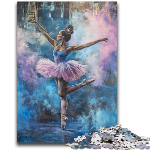 Puzzles für Erwachsene und Jugendliche, Balletttänzerin, ab 14 Jahren, Lernspiele für Erwachsene und Jugendliche, Kunstwerk, Geschenk, 50x75cm von LYXIANY