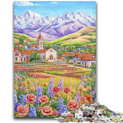 Puzzles für Erwachsene und Jugendliche, Blumen, Dekomprimierendes intellektuelles Lernspielzeug, tolle Geschenke und Spielzeuge, 50x75cm von LYXIANY