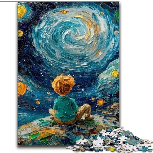 Puzzles für Erwachsene und Jugendliche, Der kleine Prinz des Nachthimmels, Lernspielzeug, Familienspiele, einzigartige Geburtstags- und Geschenkideen (Größe 26x38cm) von LYXIANY