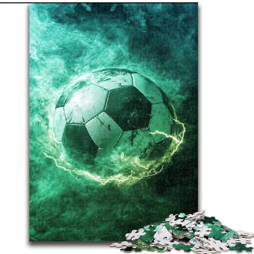 Puzzles für Erwachsene und Jugendliche, Fußballsport, geeignet für Personen ab 14 Jahren, Lernspiele, Wichtelgeschenke (Größe 50x75cm) von LYXIANY