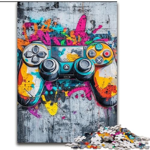 Puzzles für Erwachsene und Jugendliche, Graffiti-Spiel, Lernspielzeug, Familienspiele, einzigartige Geburtstags- und Geschenkideen (Größe 50x75cm) von LYXIANY