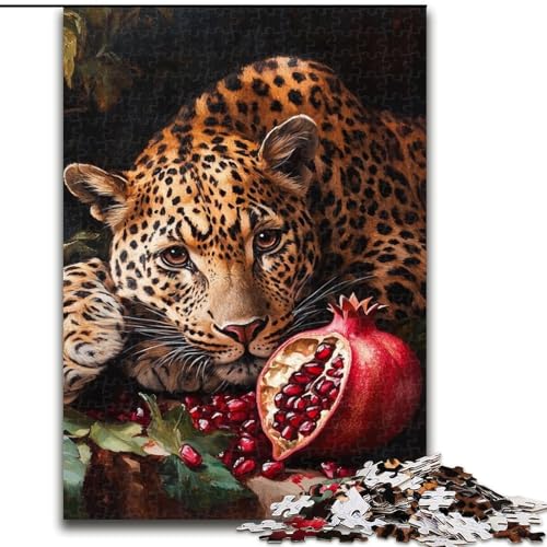 Puzzles für Erwachsene und Jugendliche, Leopard, geeignet für Personen ab 14 Jahren, Lernspiele, Wichtelgeschenke (Größe 26x38cm) von LYXIANY