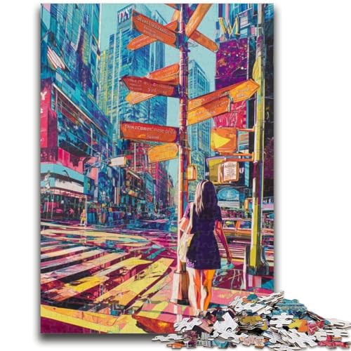 Puzzles für Erwachsene und Jugendliche, New Yorker Stadtbild, Stressabbau, schwierige Herausforderung, gutes Geschenk für die ganze Familie, 50x75cm Puzzles für Erwachsene und Jugendliche, New Yorker Stadtbild, Stressabbau, schwierige Herausforderung, gutes Geschenk für die ganze Familie, 50x75cm von LYXIANY
