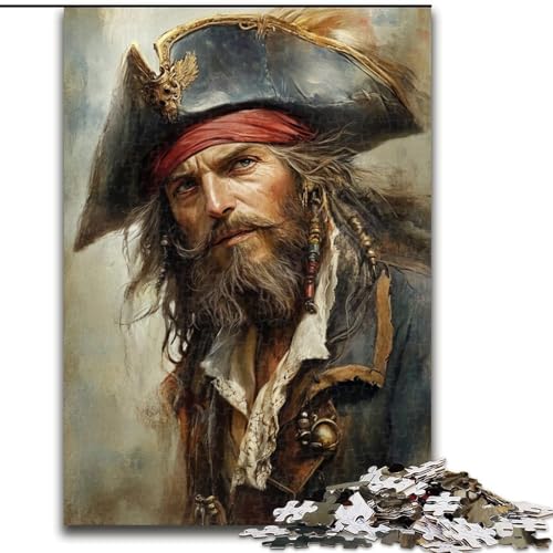Puzzles für Erwachsene und Jugendliche, Piratenkapitän, ab 14 Jahren, Denksportspiel, Erwachsene und Jugendliche, 26x38cm Puzzles für Erwachsene und Jugendliche, Piratenkapitän, ab 14 Jahren, Denksportspiel, Erwachsene und Jugendliche, 26x38cm von LYXIANY