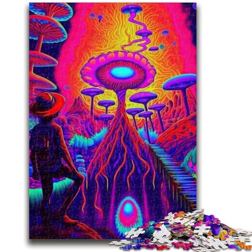 Puzzles für Erwachsene und Jugendliche, Psychedelisches Naturpuzzle, anspruchsvolles Spiel und Familienspiel, Lernspiel für Geburtstag, Weihnachten, 50x75cm von LYXIANY