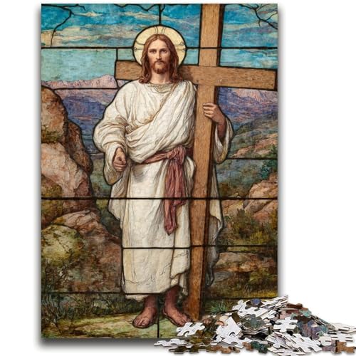 Puzzles für Erwachsene und Jugendliche, Puzzle, Jesus-Kunst, für Lernspiele, Herausforderungsspielzeug, einzigartige Heimdekoration und Geschenke, 26x38cm Puzzles für Erwachsene und Jugendliche, Puzzle, Jesus-Kunst, für Lernspiele, Herausforderungsspielzeug, einzigartige Heimdekoration und Geschenke, 26x38cm von LYXIANY