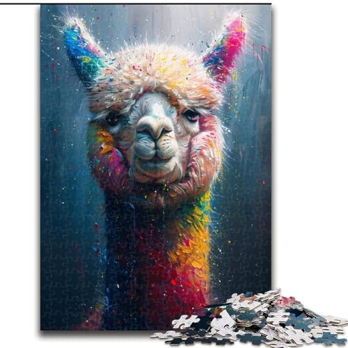 Puzzles für Erwachsene und Jugendliche, Puzzle, Regenbogen-Alpaka-Spielzeug, Lernspiele, Stressabbau, tolle Geschenke und Spielzeuge, 26x38cm von LYXIANY